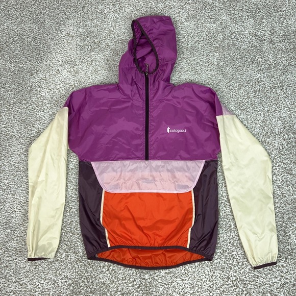 cotopaxi Jackets & Blazers - Cotopaxi Jacket Womens Small Multicolor Hooded 1/2 Zip Windbreaker Hiking Light